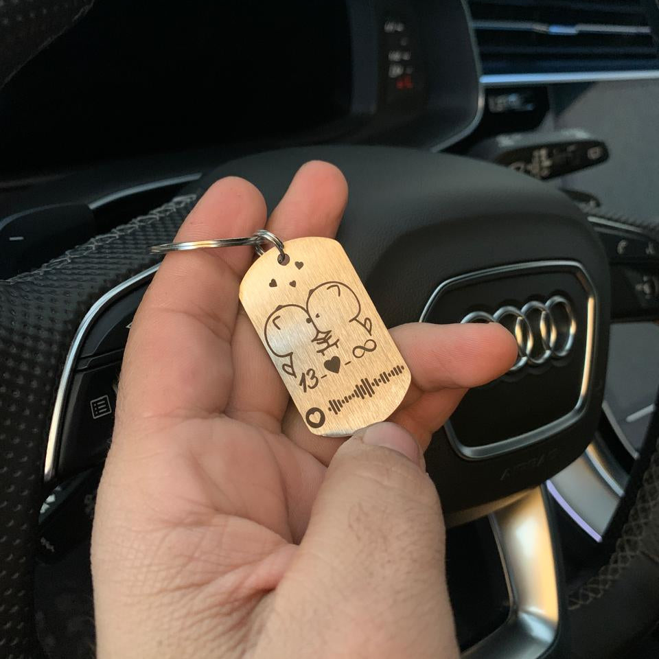 Llavero Rectangular Spotify