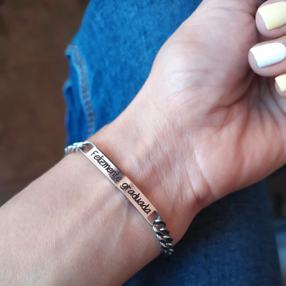 Esclava unisex plateada