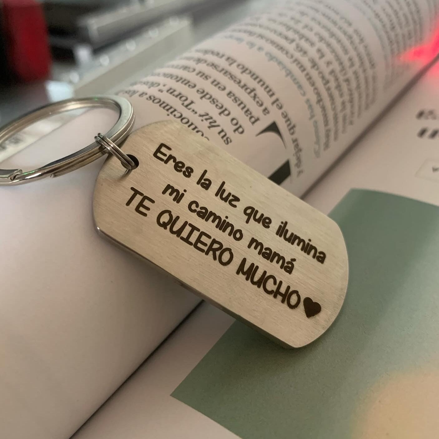 Llavero Rectangular (Ilustración y texto)