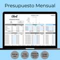Presupuesto Mensual Basico (Gris con Azul)