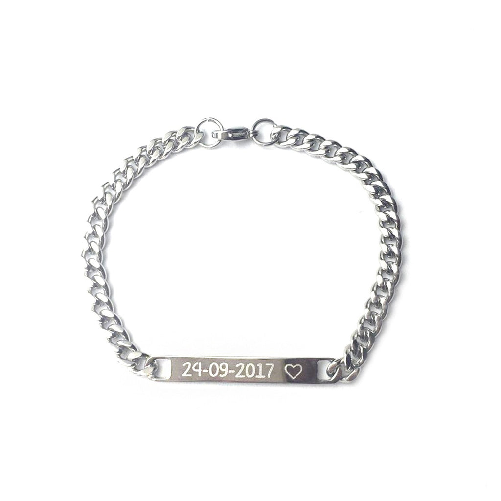 Esclava unisex plateada