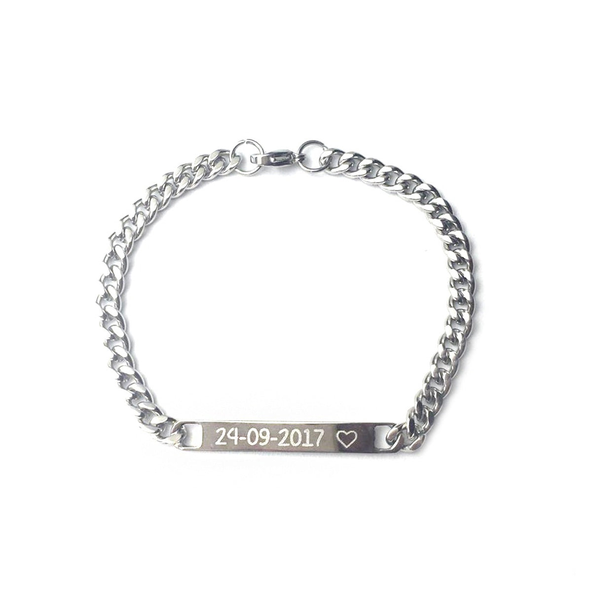 Esclava unisex plateada