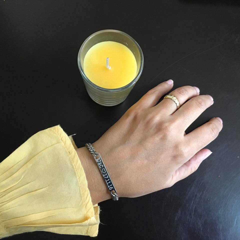 Esclava unisex plateada